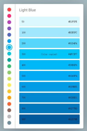 可复制颜色的HTML5代码颜色选取器