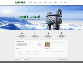 绿色简洁大气资产管理公司网站模板