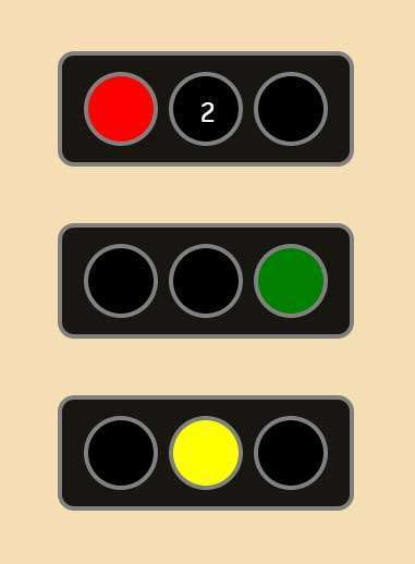 交通红绿灯动画代码