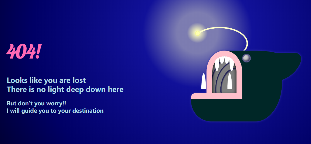 鲸鱼图像制作404模板静态页面网页样式