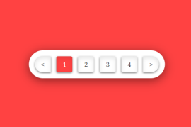 纯css3制作3D<span style='color:red;'>红色</span>按钮分页样式代码