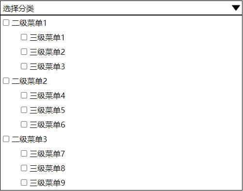 jQuery select下拉框可多选的复选框