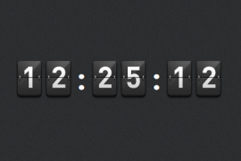 jquery.countdown.js<span style='color:red;'>倒计时</span>数字翻牌动画效果网页插件