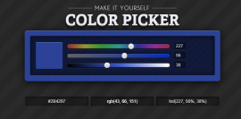 ColorPicker css3酷炫经典颜色选择器<span style='color:red;'>拾色器</span>