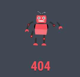 HTML5制作404错误页动画效果网页模板