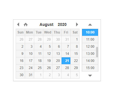 jQuery制作日期和时间选择DateTimePicker插件代码
