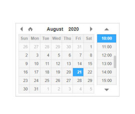 jQuery制作日期和时间选择<span style='color:red;'>DateTimePicker</span>插件代码