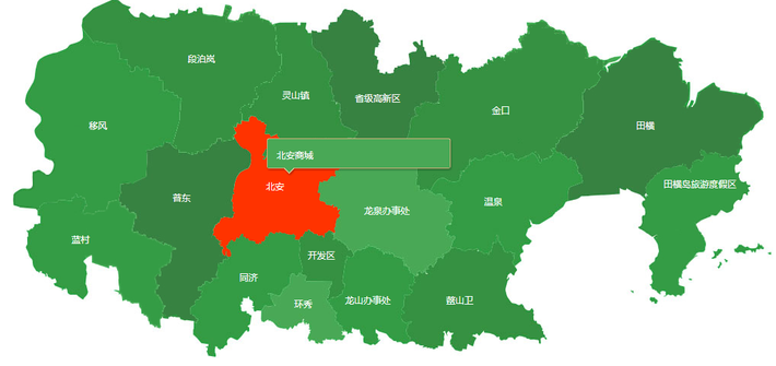 地图插件鼠标悬停显示区域信息提示