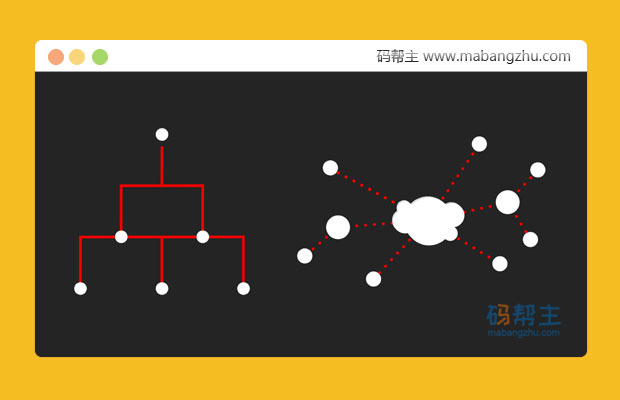 HTML5 SVG CSS3网络拓扑图结构展示动画特效代码