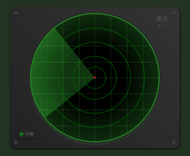纯css3绘制雷达面板-雷达扫描图形<span style='color:red;'>ui特效</span>