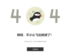 网站404错误页面html模板