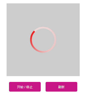 html5 canvas圆形loading加载中动画特效