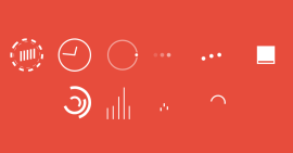 SVG实现<span style='color:red;'>1</span>0款华丽的Loading加载中动画特效