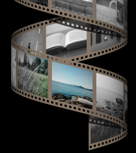 three.js基于canvas绘制电影胶片3d环绕特效代码