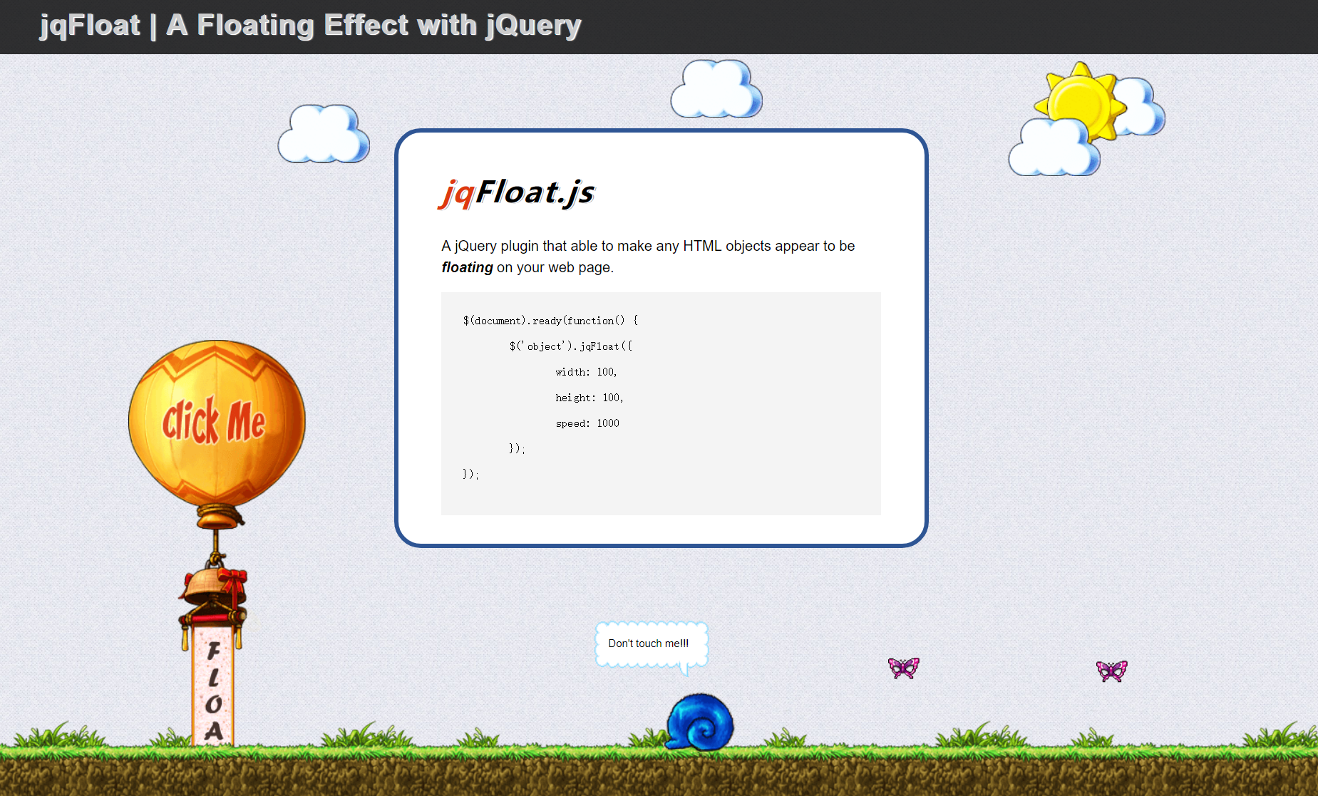 jqFloat.js浮动动画特效代码下载