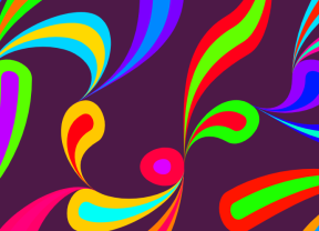 基于canvas的鼠标点击随机变化的彩色花纹网页布局特效