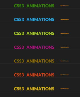 纯CSS实现的文本动画特效代码