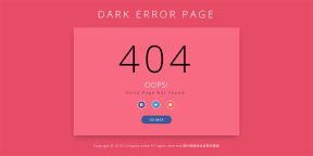 英文版简洁404错误网页模板
