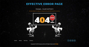 黑色系卡通人物404错误网页模板
