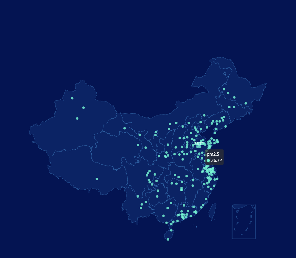 echarts地图数据展示实例