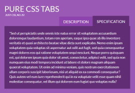 纯css tab<span style='color:red;'>标签</span>选项卡