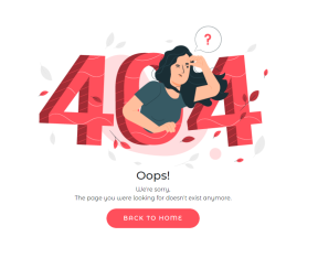 红色创意404网页错误提示页面模板