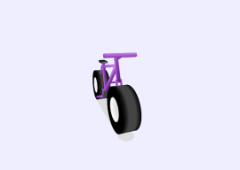 纯CSS3制作而成的3D自行车动画特效