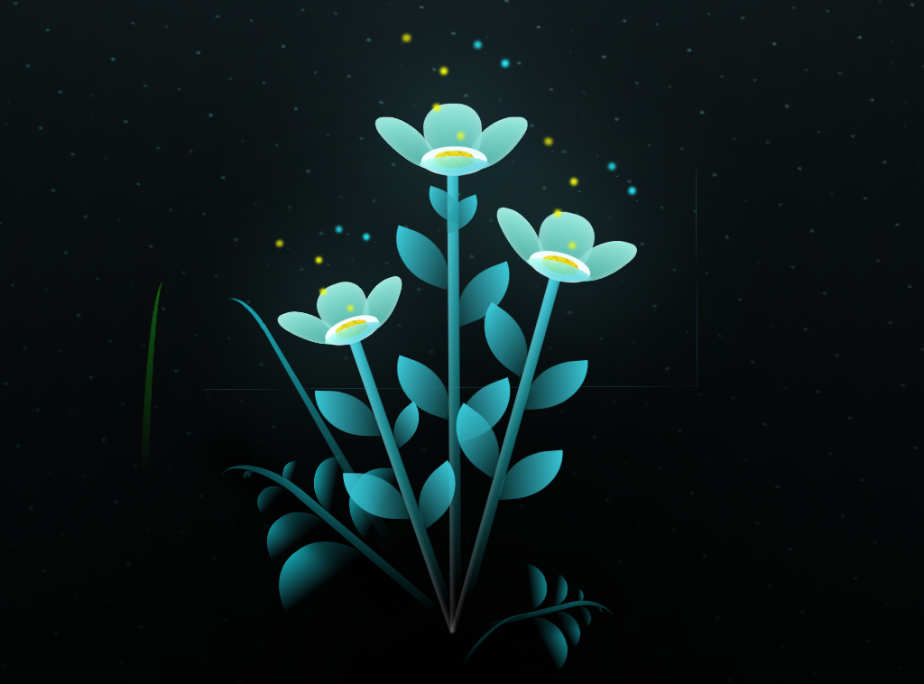 css实现的植物生长花朵绽放动画特效代码