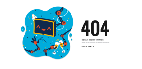 创意设计404错误页面模板代码