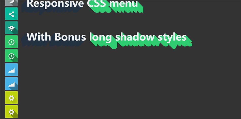 带阴影效果的html鼠标悬停显示菜单