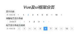 VueJs elementui实现的<span style='color:red;'>分页代码</span>