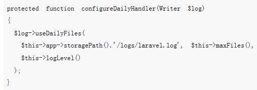 php教程_Laravel5.5中如何<span style='color:red;'>自定义</span>日志行为的解析