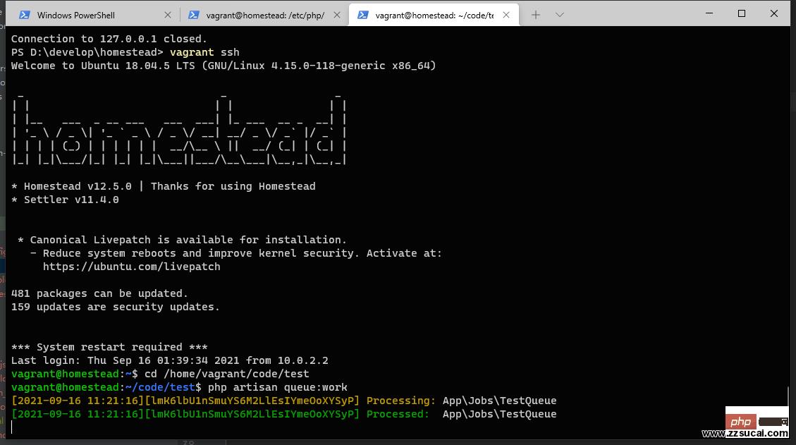 Homestead（ubuntu）下laravel使用RabbitMQ——实战篇