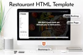 国外西餐厅网站模版html前端代码