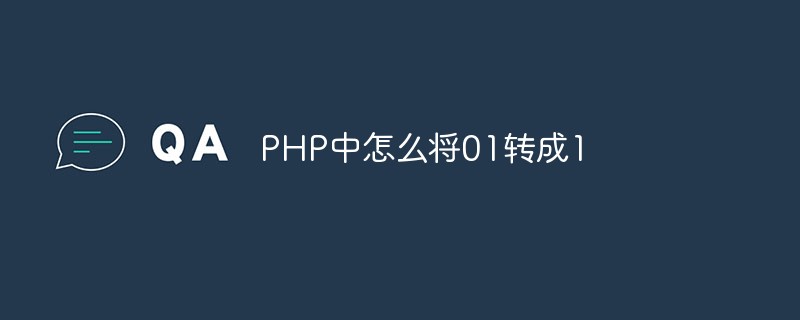 php解答_PHP中怎么将01转成1