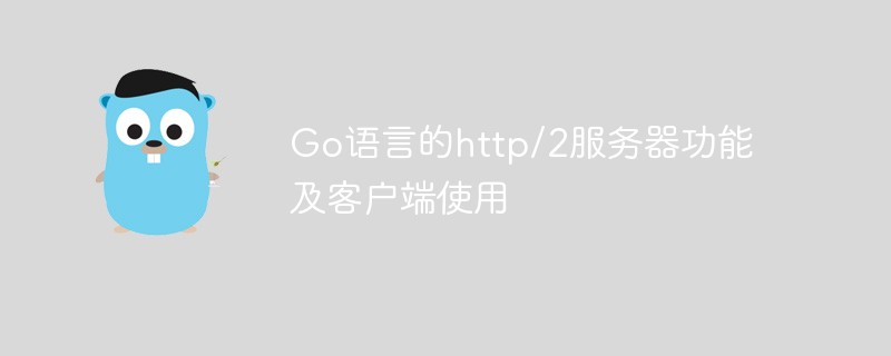 golang：关于Go语言的http/2服务器功能及客户端使用方法
