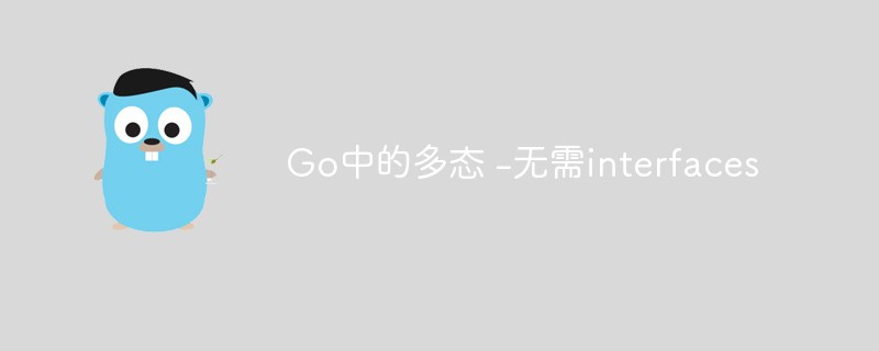 golang：解析Go中的多态 -无需interfaces