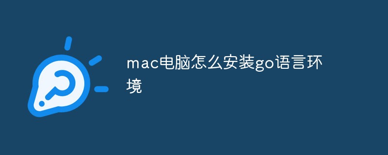 golang：mac电脑怎么安装go语言环境