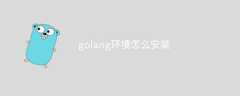 golang：golang环境怎么安装