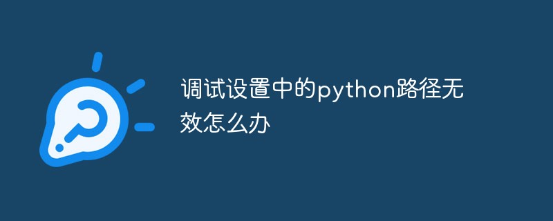 python教程：调试设置中的python路径无效怎么办