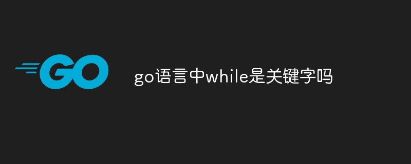 golang：go语言中while是<span style='color:red;'>关键字</span>吗