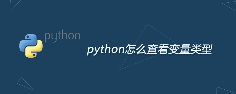python教程：python怎么查看变量类型
