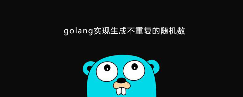 golang：golang实现<span style='color:red;'>生成</span>不重复随机数