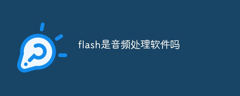 回答flash是音频处理软件吗