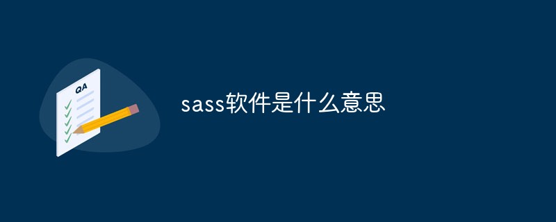 回答sass软件是什么意思