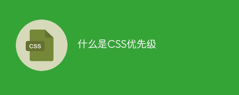 css教程什么是CSS优先级