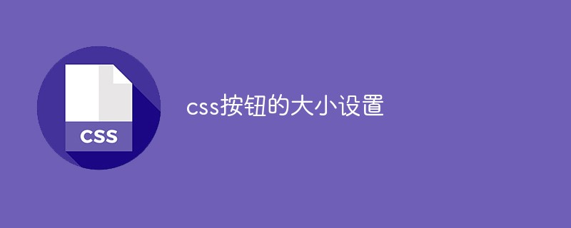 css教程css按钮的大小设置