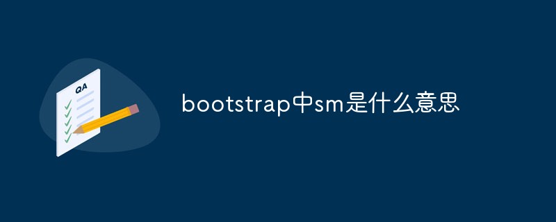 回答<span style='color:red;'>Bootstrap</span>中sm是什么意思