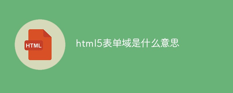 回答html5表单域是什么意思