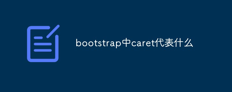回答<span style='color:red;'>Bootstrap</span>中caret代表什么